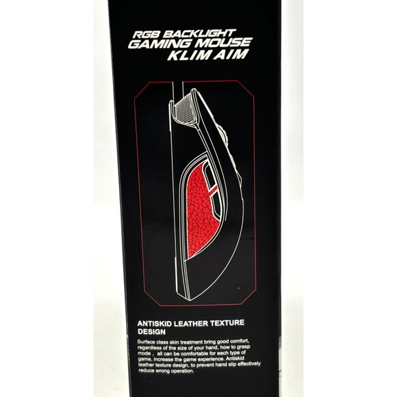 Klim AIM RGB Backlight Gaming Mouse B06XH2381Y Macro Programmable Wired‎ Mac/PC - Picture 8 of 12